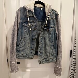 Free People, denim and sweatshirt jacket- Medium